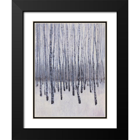 Bare Trees in Winter II Black Modern Wood Framed Art Print with Double Matting by OToole, Tim