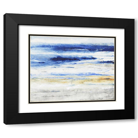 Choppy Seas I Black Modern Wood Framed Art Print with Double Matting by OToole, Tim