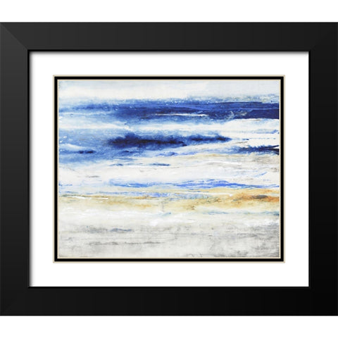 Choppy Seas I Black Modern Wood Framed Art Print with Double Matting by OToole, Tim