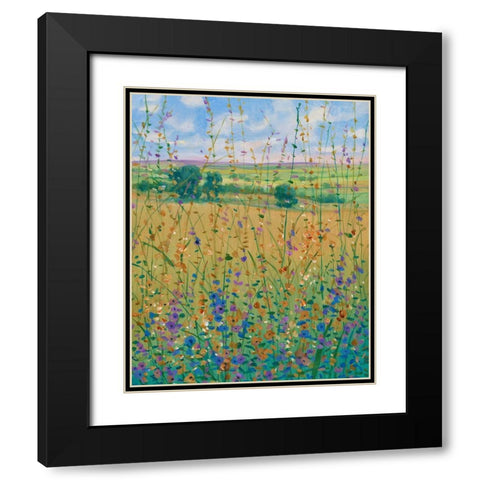 Wildflower Path I Black Modern Wood Framed Art Print with Double Matting by OToole, Tim