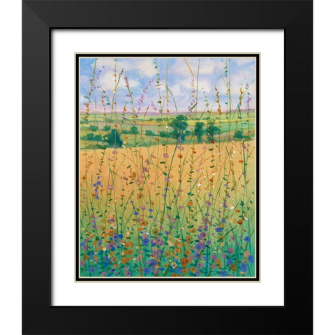 Wildflower Path II Black Modern Wood Framed Art Print with Double Matting by OToole, Tim