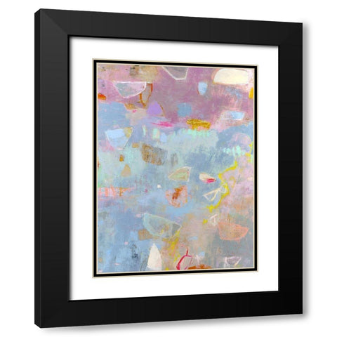 Whilst II Black Modern Wood Framed Art Print with Double Matting by Jachimiec, Sue