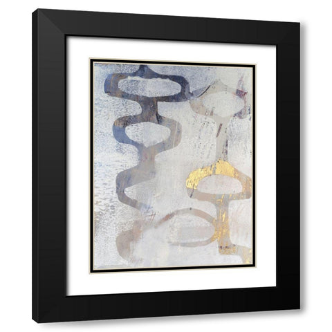Linx I Black Modern Wood Framed Art Print with Double Matting by Jachimiec, Sue