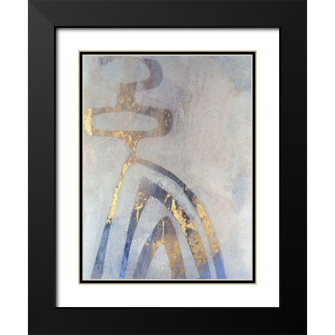 Linx III Black Modern Wood Framed Art Print with Double Matting by Jachimiec, Sue