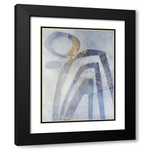 Linx IV Black Modern Wood Framed Art Print with Double Matting by Jachimiec, Sue