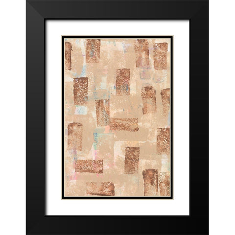 Hiding Hues II Black Modern Wood Framed Art Print with Double Matting by Moore, Regina