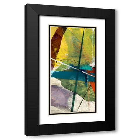 Shattered I Black Modern Wood Framed Art Print with Double Matting by Jasper, Sisa