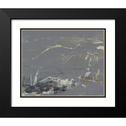 Mystique Abstract I Black Modern Wood Framed Art Print with Double Matting by Gordon, Sharon