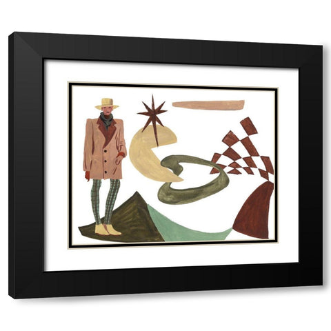 Vintage Vibes IV Black Modern Wood Framed Art Print with Double Matting by Wang, Melissa