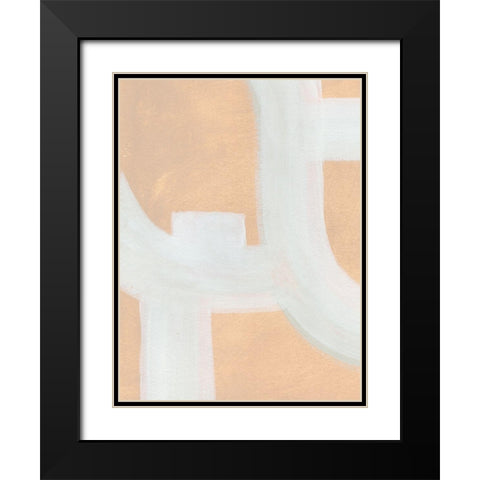 Neutral Winding Paths II Black Modern Wood Framed Art Print with Double Matting by Green, Jacob