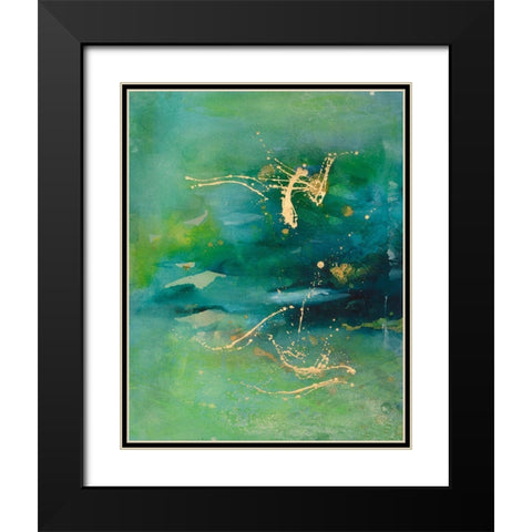 Peaceful Diptych II Black Modern Wood Framed Art Print with Double Matting by Combs, Joyce