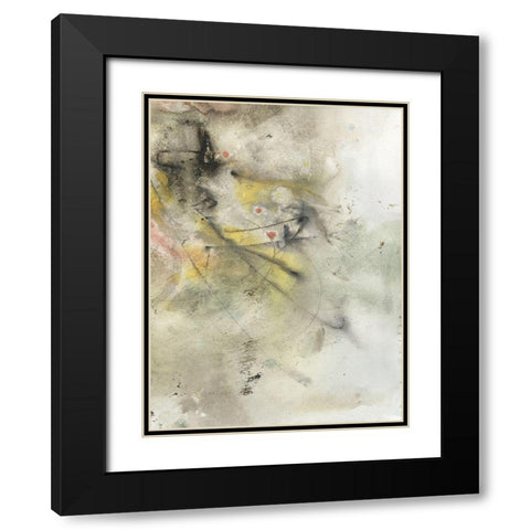 Soft Inspiration II Black Modern Wood Framed Art Print with Double Matting by Combs, Joyce