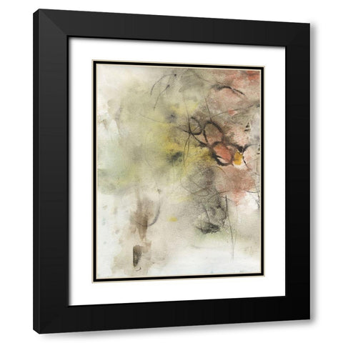 Soft Inspiration III Black Modern Wood Framed Art Print with Double Matting by Combs, Joyce