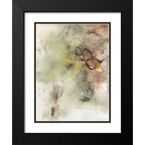 Soft Inspiration III Black Modern Wood Framed Art Print with Double Matting by Combs, Joyce