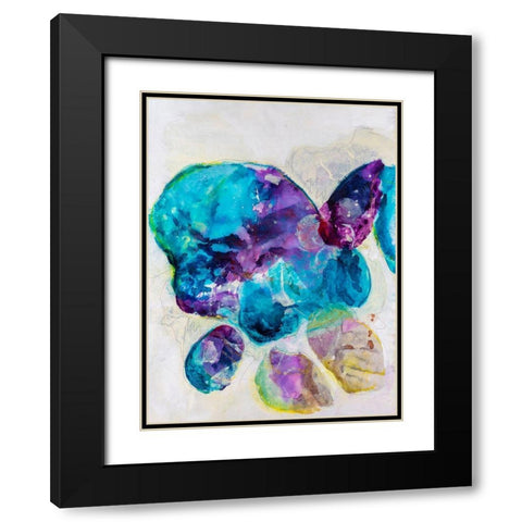 Aegean Dream I Black Modern Wood Framed Art Print with Double Matting by Combs, Joyce