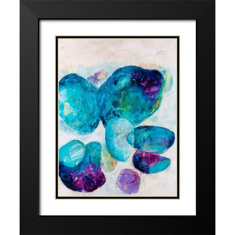 Aegean Dream II Black Modern Wood Framed Art Print with Double Matting by Combs, Joyce