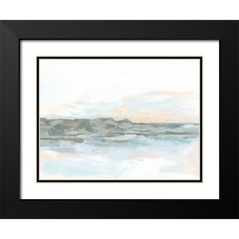 Rock Coast I Black Modern Wood Framed Art Print with Double Matting by Vess, June Erica