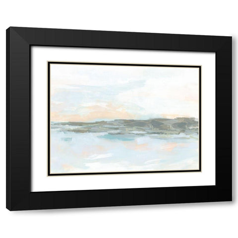 Rock Coast II Black Modern Wood Framed Art Print with Double Matting by Vess, June Erica