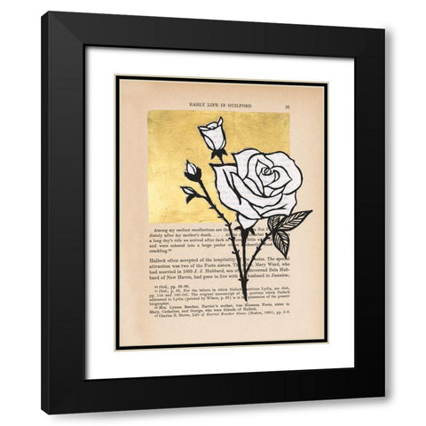 Floral Diary III Black Modern Wood Framed Art Print with Double Matting by Lam, Vanna