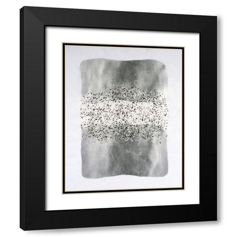 Neoprene II Black Modern Wood Framed Art Print with Double Matting by Lam, Vanna