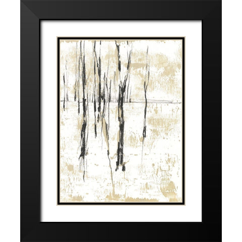Gilded Forest I Black Modern Wood Framed Art Print with Double Matting by Harper, Ethan