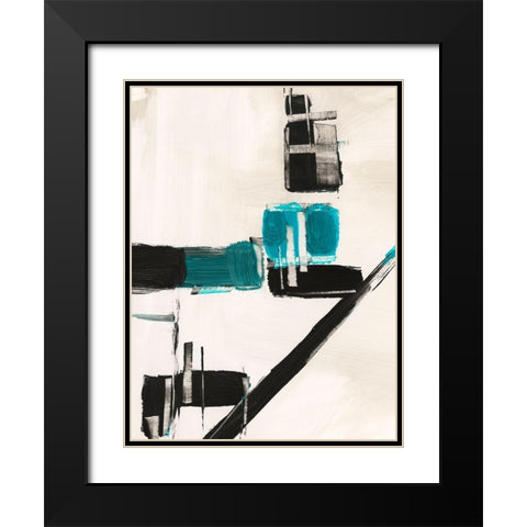 Geometry Notes I Black Modern Wood Framed Art Print with Double Matting by Harper, Ethan