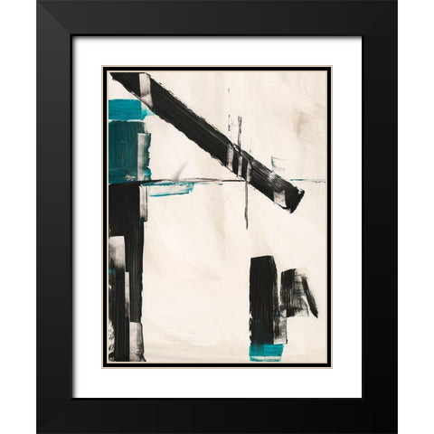 Geometry Notes III Black Modern Wood Framed Art Print with Double Matting by Harper, Ethan