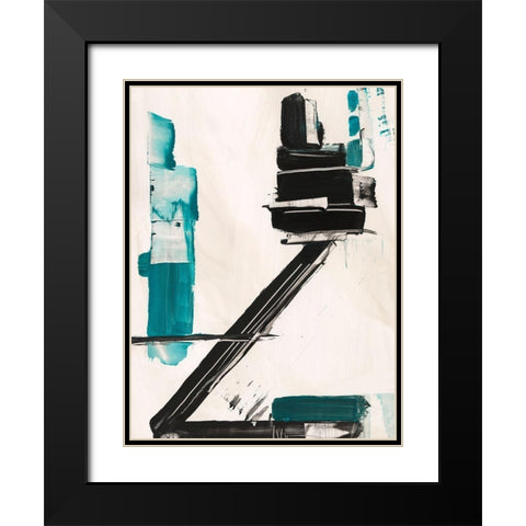Geometry Notes IV Black Modern Wood Framed Art Print with Double Matting by Harper, Ethan