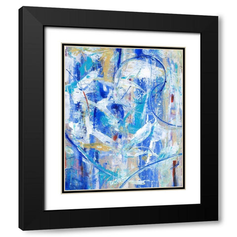 New Spin I Black Modern Wood Framed Art Print with Double Matting by OToole, Tim