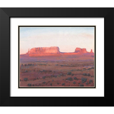 Red Rocks at Dusk I Black Modern Wood Framed Art Print with Double Matting by OToole, Tim