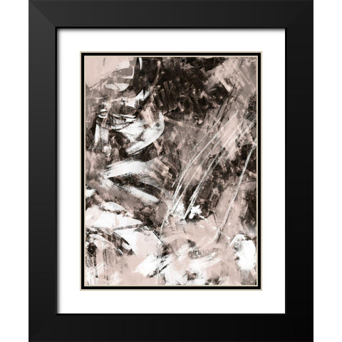 Blush Blackboard II Black Modern Wood Framed Art Print with Double Matting by Vess, June Erica