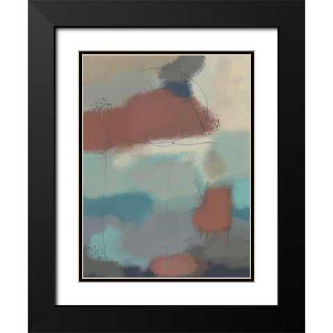 Floating By II Black Modern Wood Framed Art Print with Double Matting by Moore, Regina