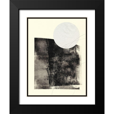 Black And White Roller II Black Modern Wood Framed Art Print with Double Matting by Green, Jacob