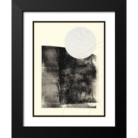Black And White Roller II Black Modern Wood Framed Art Print with Double Matting by Green, Jacob