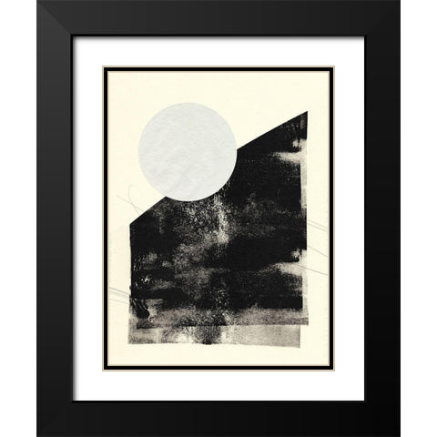 Black And White Roller III Black Modern Wood Framed Art Print with Double Matting by Green, Jacob