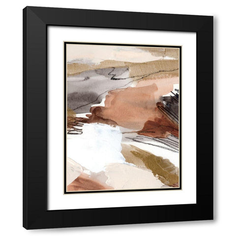 Antique Gold IV Black Modern Wood Framed Art Print with Double Matting by Warren, Annie