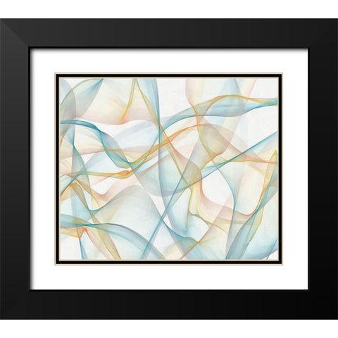 Curves and Waves VI Black Modern Wood Framed Art Print with Double Matting by Saunders, Alonzo