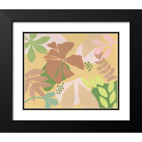 Neutral Blooms IV Black Modern Wood Framed Art Print with Double Matting by Moore, Regina