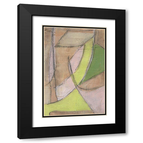 Many Layers II Black Modern Wood Framed Art Print with Double Matting by Moore, Regina