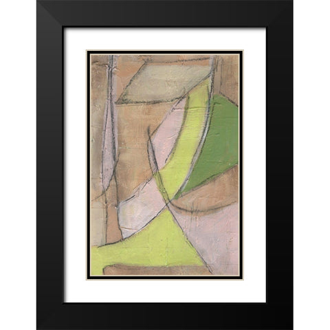 Many Layers II Black Modern Wood Framed Art Print with Double Matting by Moore, Regina