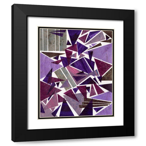 Purple Dream I Black Modern Wood Framed Art Print with Double Matting by Moore, Regina