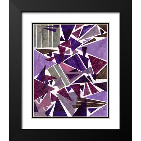 Purple Dream I Black Modern Wood Framed Art Print with Double Matting by Moore, Regina