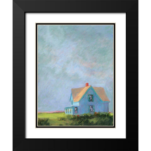 Blue Cape Black Modern Wood Framed Art Print with Double Matting by Sweetwater