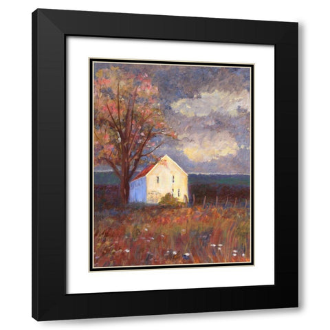 September Black Modern Wood Framed Art Print with Double Matting by Sweetwater