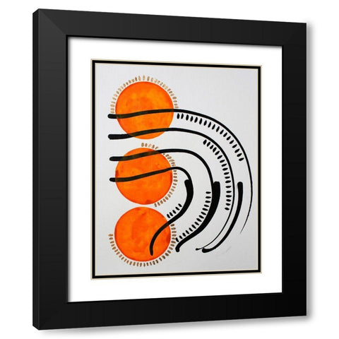 Get a Grip Black Modern Wood Framed Art Print with Double Matting by Gianni, Katie