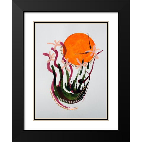 Walking Barefoot in the Grass Black Modern Wood Framed Art Print with Double Matting by Gianni, Katie