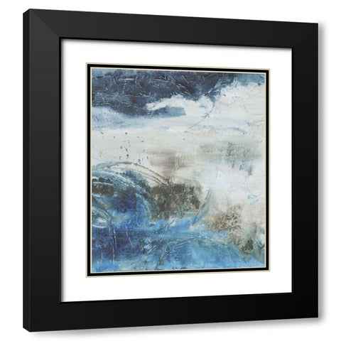 Coastal Seas I Black Modern Wood Framed Art Print with Double Matting by Combs, Joyce