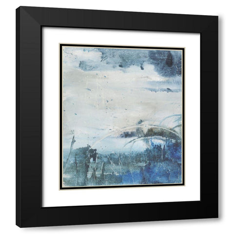 Coastal Seas II Black Modern Wood Framed Art Print with Double Matting by Combs, Joyce