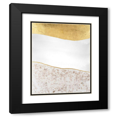 Whitestone I Black Modern Wood Framed Art Print with Double Matting by Lam, Vanna