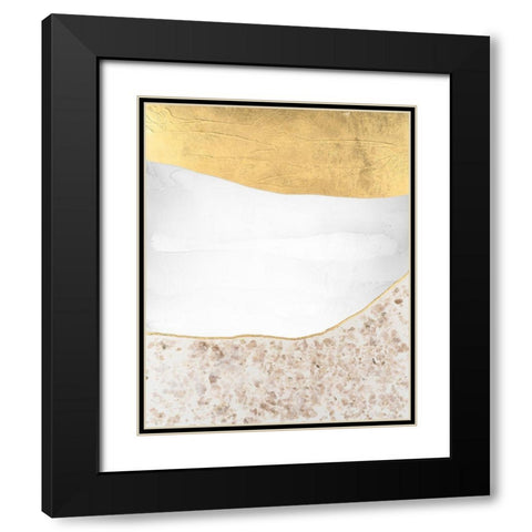 Whitestone II Black Modern Wood Framed Art Print with Double Matting by Lam, Vanna